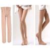 Generic Women's Candy-Color Opaque Footed Tights, Slim Pantyhose, Lace Lingerie Set, Black (Beige, One Size) view 3