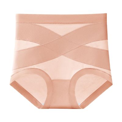 CEWIFO Sissy Bactericidal Women's High-Waisted Plastic Panties, Orange, XXL