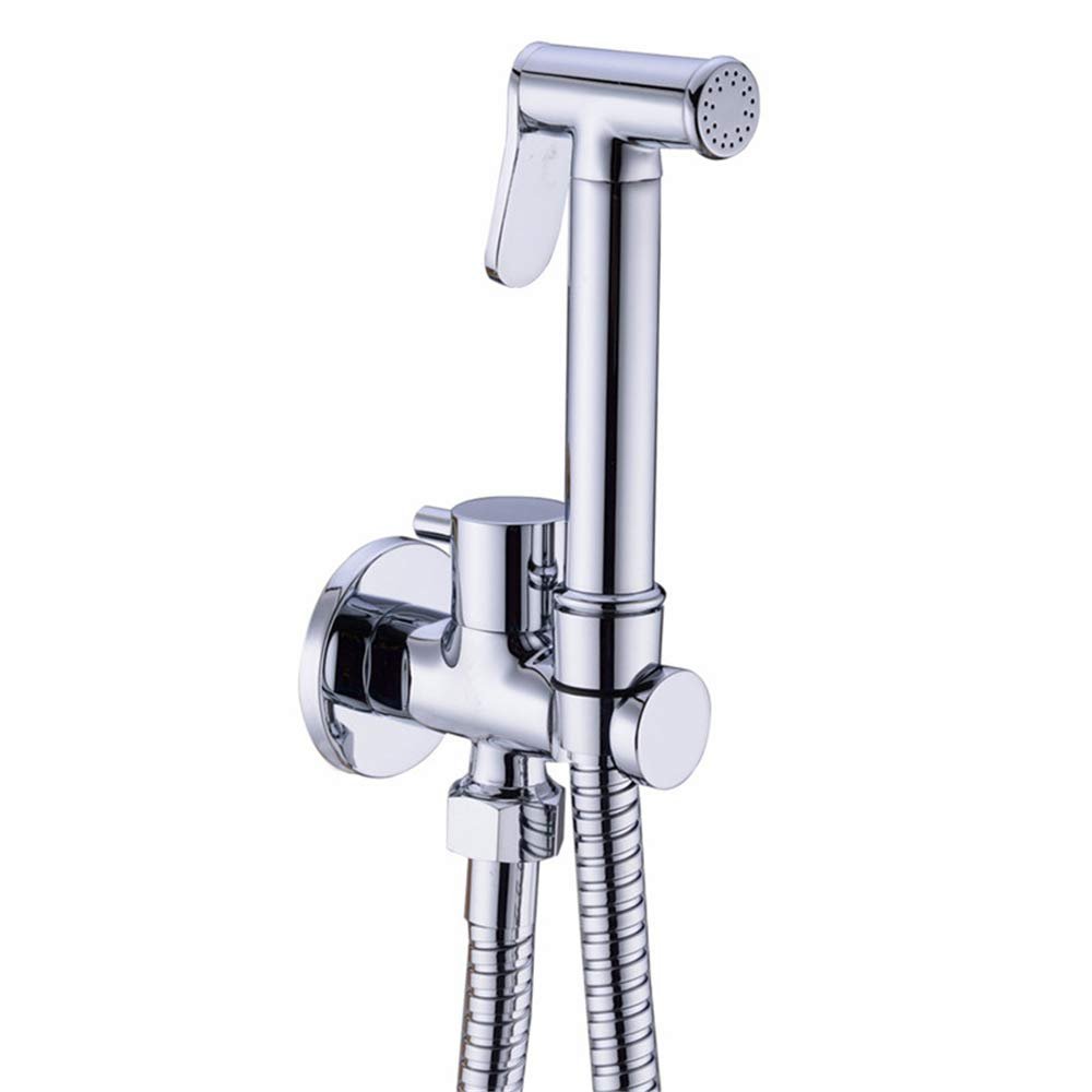 Brass Handheld Bidet Sprayer with Hose and Holder