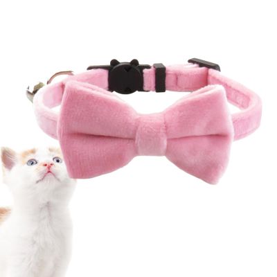 Bow Tie Dog Collar | Adjustable Cat Collar with Removable Bell