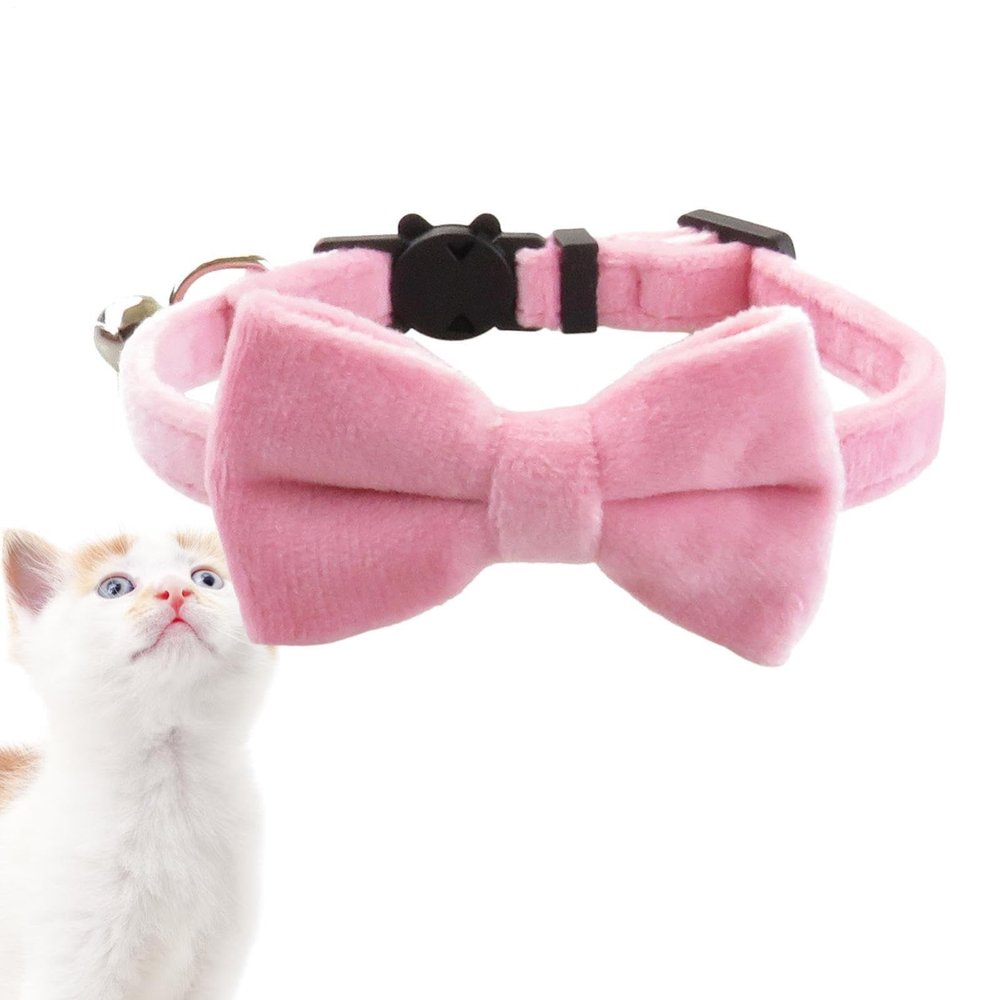 Bow Tie Dog Collar | Adjustable Cat Collar with Removable Bell