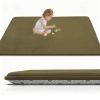 RxueSug Baby Crawling Mat, Soft Foam Play Rug, Non-Slip Coral Velvet, 120 x 150 x 2 cm, Army Green view 1