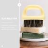 Lurrose 2-Piece ABS Beard Brush Set with Comfortable Handle view 4