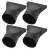 4-Piece Hair Dryer Nozzle Attachments, Black Plastic view 1