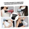 4-Piece Hair Dryer Nozzle Attachments, Black Plastic view 2
