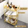 Professional Beauty Salon Trolley with Brakes and 3-Tier Storage view 2