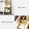 Professional Beauty Salon Trolley with Brakes and 3-Tier Storage view 4