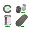 1-Piece Hair Dryer Cleaning Brush Filter and Anti-Slip Pad Replacement for HD01/03/08, Silver view 2