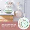 MAJORMENCH 2-Piece Foldable Baby Wash Basins, PP and Silicone, Cute Cartoon Design view 4