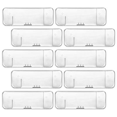 Outanaya 10-Pack Lightweight Portable Plastic Razor Storage Boxes, Travel Cases for Razors