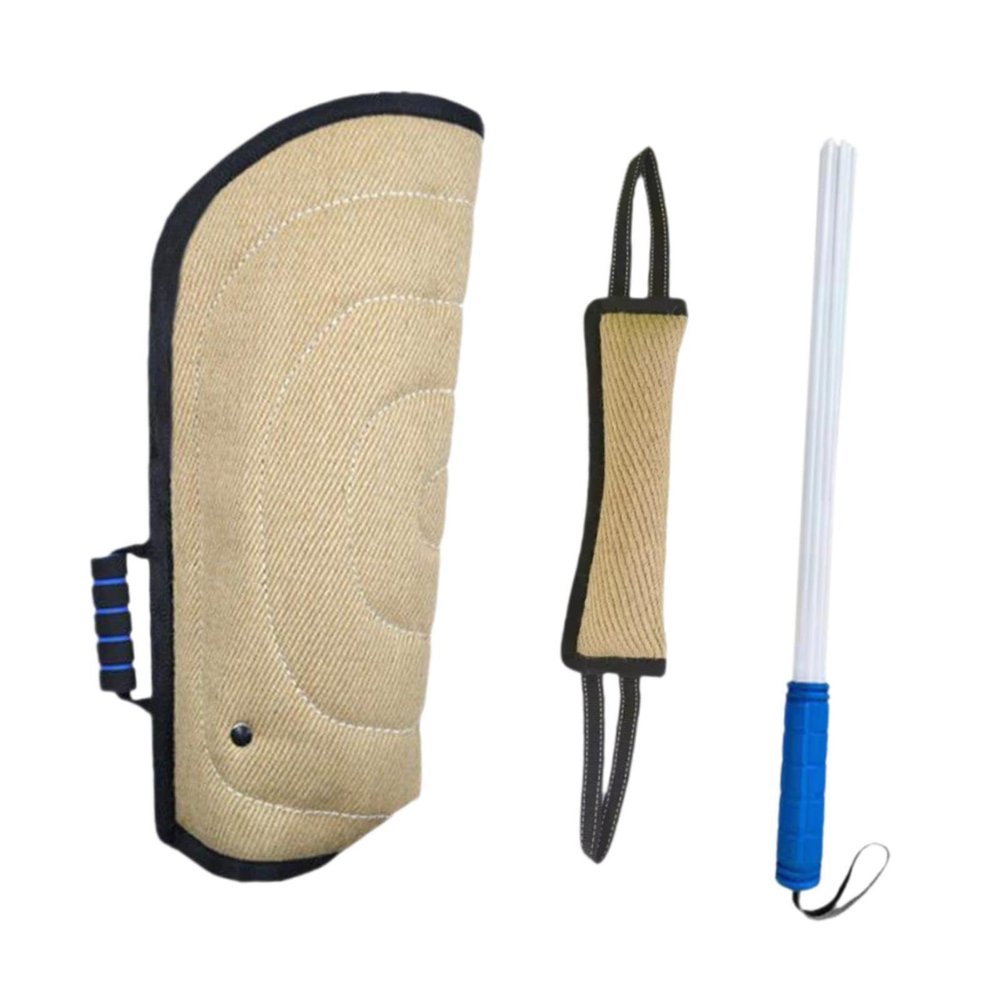 YIUPEDRFG Durable Dog Bite Training Set with Protective Sleeve and Training Stick