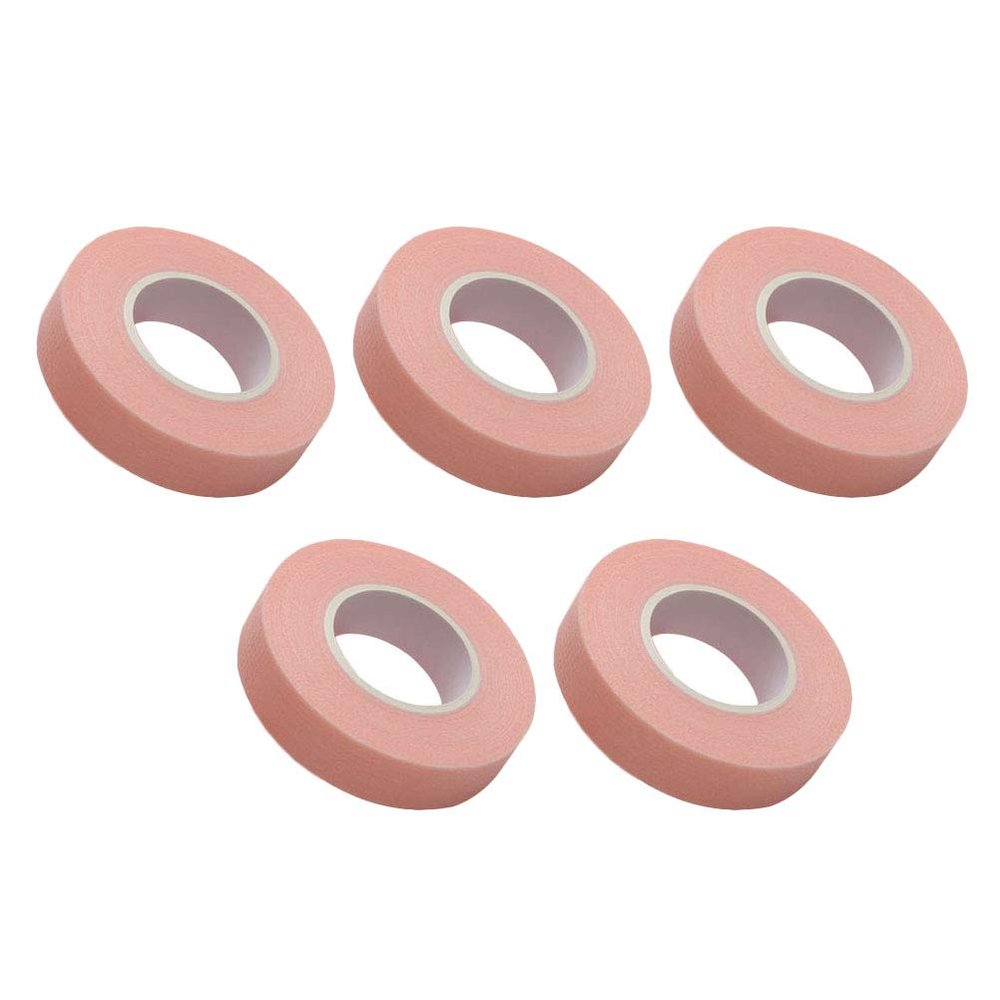 Abaodam Self-Adhesive Breathable Nonwoven Tape for Eyelash Extensions, 5 Rolls