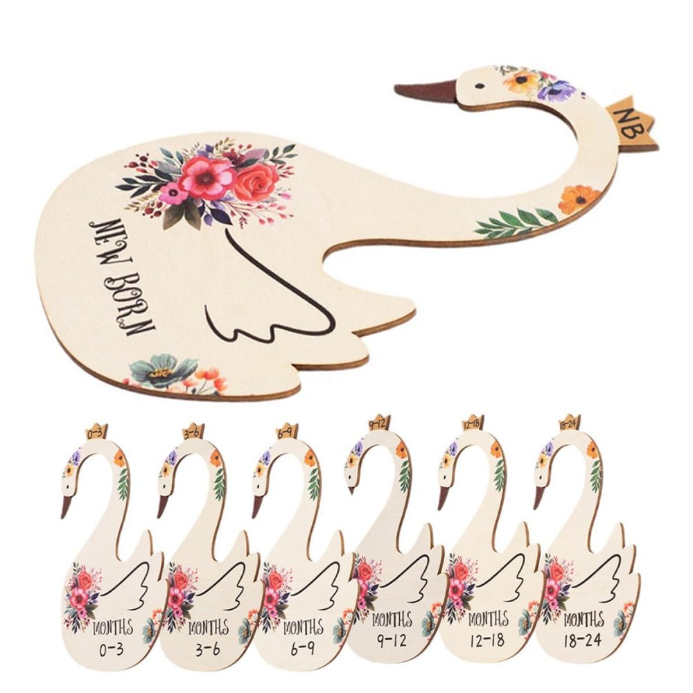 minkissy Baby Closet Dividers, 7-Piece Set with Clear Monthly Labels