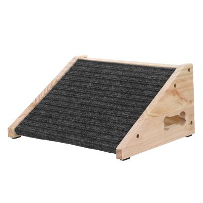 SEWACC Stable Wooden Dog Stairs with Non-Slip Surface, Space-Saving Design for Tight Spaces, for Older and Injured Dogs and Cats