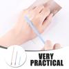 Operitacx 3-Piece Silicone Beauty Spatula Bottle Scraper Set, Odorless, Flexible Silicone, for Cosmetics and Shampoo, Random Color view 3