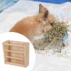 predolo Wooden Hay Feeder for Small Animals, 18 x 18 x 6 cm view 4