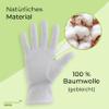 Medi-Inn CLASSIC Cotton Tricot Gloves, Size M, 50 x 12 Pairs (600 Pairs), 100% Cotton, Pure White, Breathable view 4