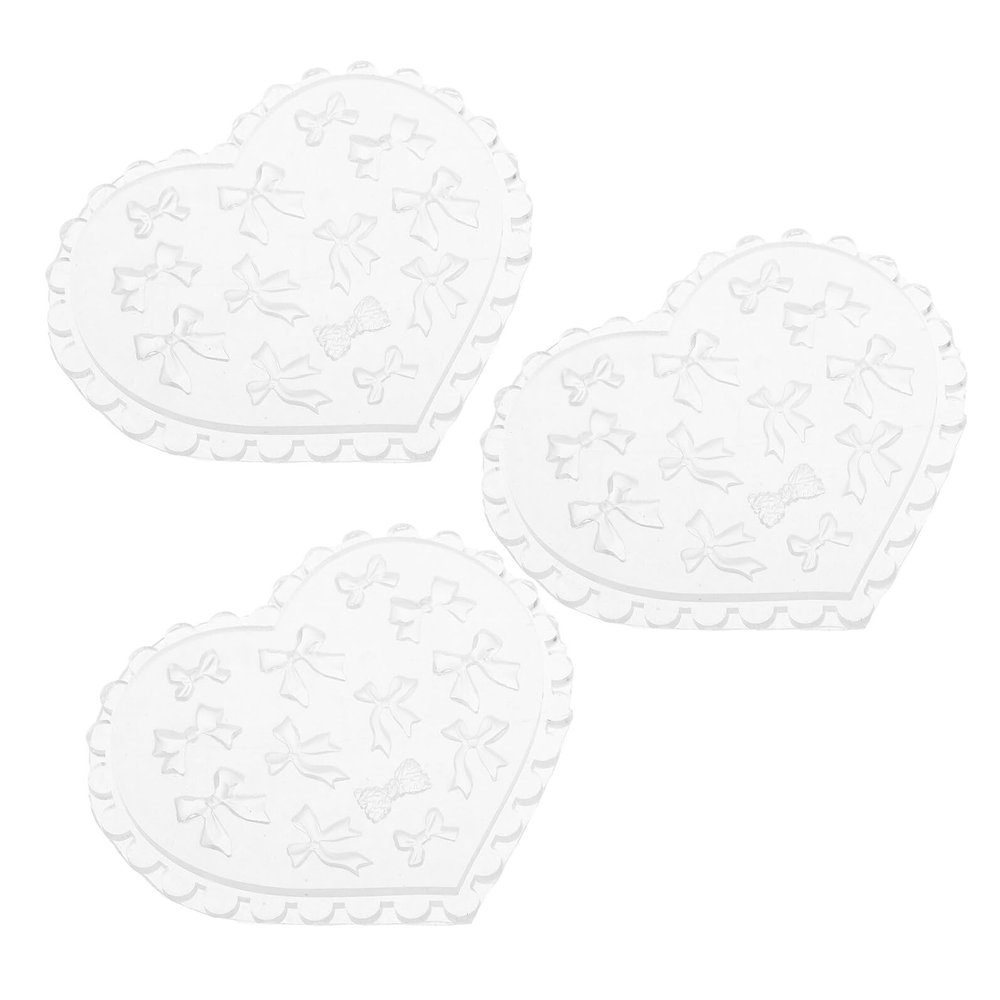 TOYANDONA Reusable Silicone Nail Art Molds, 3-Piece Bow Design
