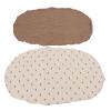 YYALYYON Cotton Bassinet Sheets for Universal Baby Bassinets, Soft, Breathable Fitted Sheets, 2-Pack, Easy-Care, Machine Washable (Brown and Sun Pattern Set) view 3
