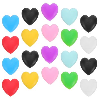 MAGICLULU 10-Piece Silicone Heart-Shaped Eyeglass Holders, Non-Slip Ear Hooks, 28 mm, Assorted Colors