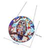 HOUDERCO Owl Round Wall and Window Decor with Chain view 2