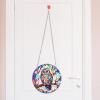 HOUDERCO Owl Round Wall and Window Decor with Chain view 4