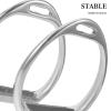 VOSAREA Aluminum Alloy Safety Stirrups for English and Western Saddles, Non-Slip, Quick-Mount, 1 Pair view 3