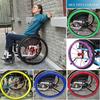 Wheelchair Push Rim Covers, Wear-Resistant Silicone Grips for Safety and Comfort view 3