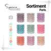 Specora Classic Spiral Hair Tie Transparent Pearls, 4 cm, 5-Pack, TPU view 4