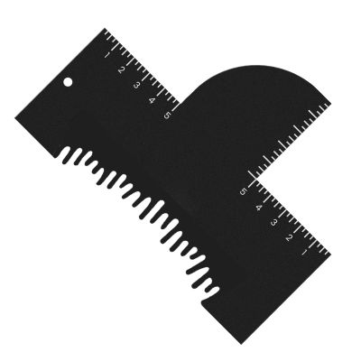 Barber Hairline Guide Card, Safe for Children and Adults, Detachable Hairline Shaper with Travel Case
