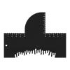 Barber Hairline Guide Card, Safe for Children and Adults, Detachable Hairline Shaper with Travel Case view 4