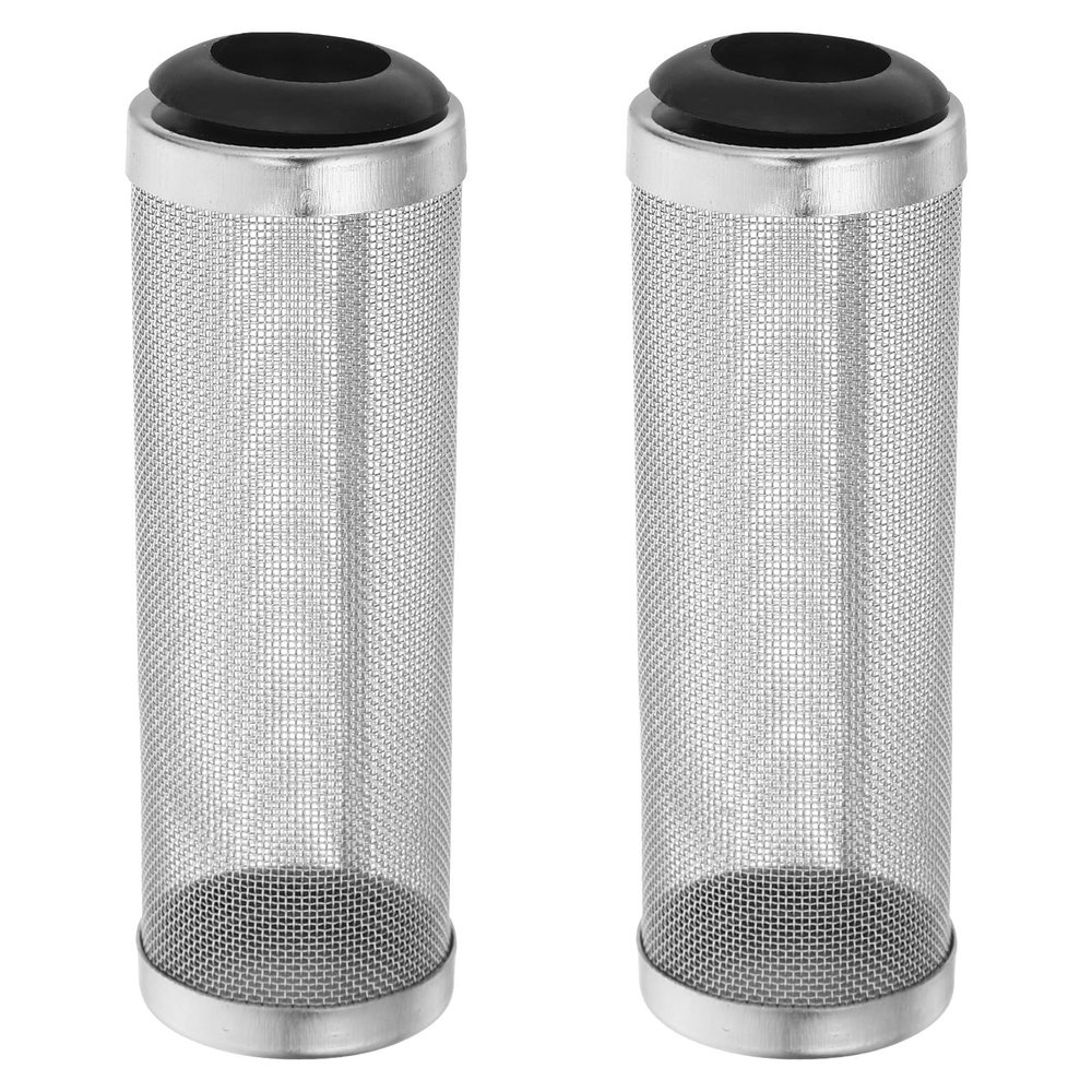 PERSELOSO 2-Pack Aquarium Filter Intake Covers, 16 mm ID, Stainless Steel Strainers