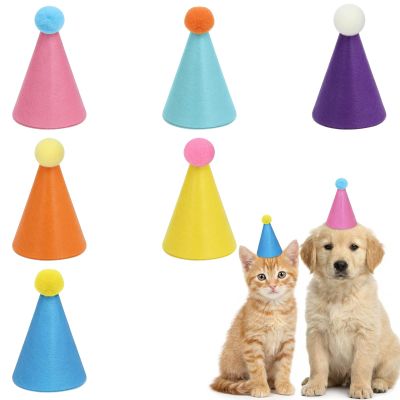 6 Mini Party Hats for Stuffed Animals