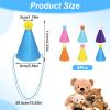 6 Mini Party Hats for Stuffed Animals view 2