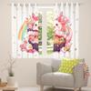 Homewish Cartoon Axolotl Girl Blackout Curtains, Japanese Ramen Design, 175 x 140 cm (H x W), 2 Panels view 3