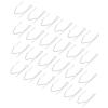 GARVALON 50-Piece S-Shaped Iron Curtain Hooks, Silver view 1