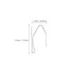 GARVALON 50-Piece S-Shaped Iron Curtain Hooks, Silver view 2