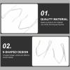 GARVALON 50-Piece S-Shaped Iron Curtain Hooks, Silver view 4