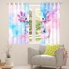 Homewish Cartoon Axolotl Blackout Curtains, 245 x 140 cm (H x W), Pink-Blue Gradient, 2 Panels view 3