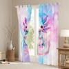 Homewish Cartoon Axolotl Blackout Curtains, 245 x 140 cm (H x W), Pink-Blue Gradient, 2 Panels view 4