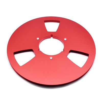 Tmboryuu Premium Aluminum Reel for Reel-to-Reel Tape Recorders, 10.5-Inch Accessory with Open-Reel and Hub Design, Empty Hub with Disc