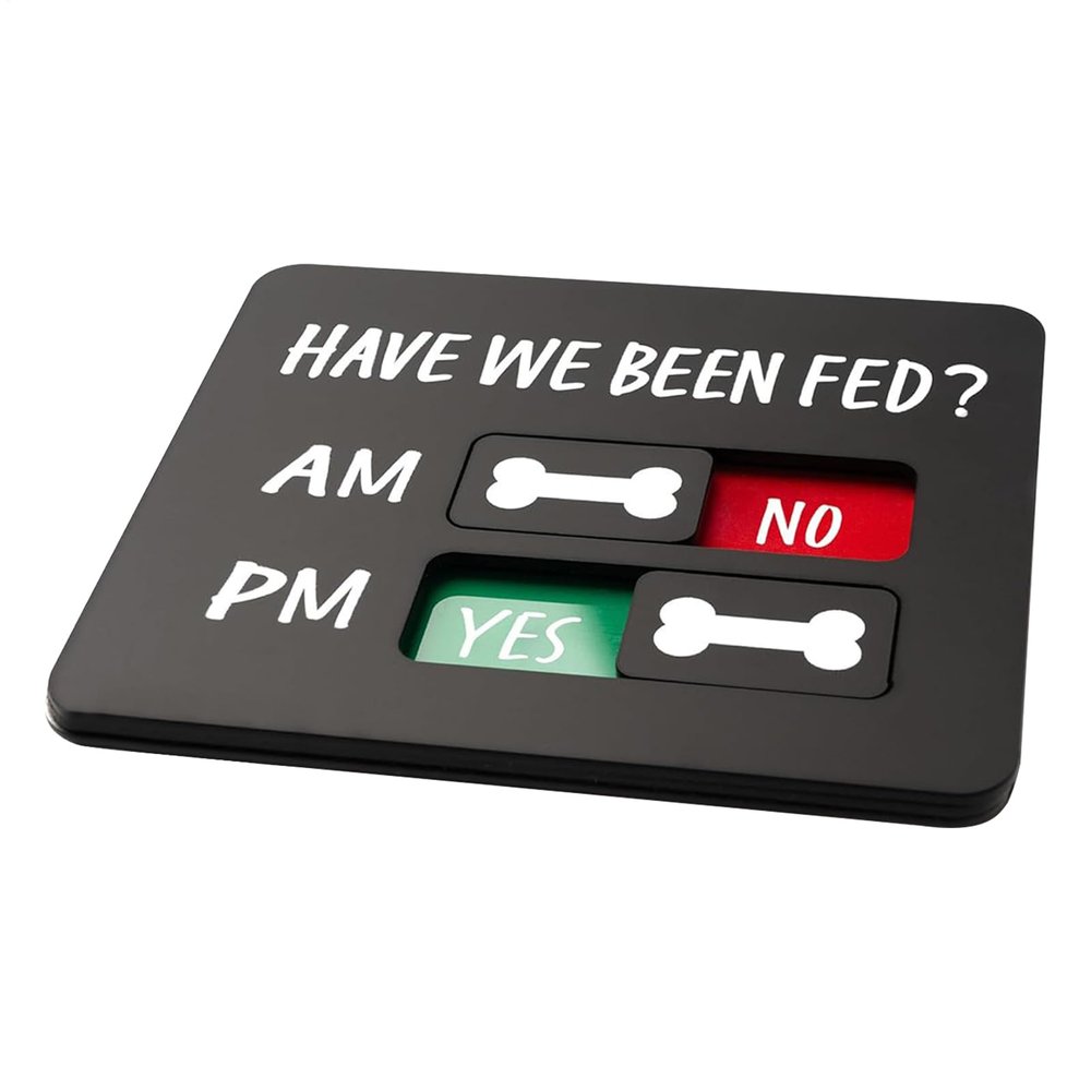 Magnetic “Have We Been Fed?” Feeding Reminder Sign for Dogs and Cats