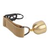 Pwshymi Brass Bear Bell for Safety and Clear Sound for Camping, Hiking, and Backpacking, Thickened Brass Wall, Khaki view 2