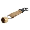 Pwshymi Brass Bear Bell for Safety and Clear Sound for Camping, Hiking, and Backpacking, Thickened Brass Wall, Khaki view 3