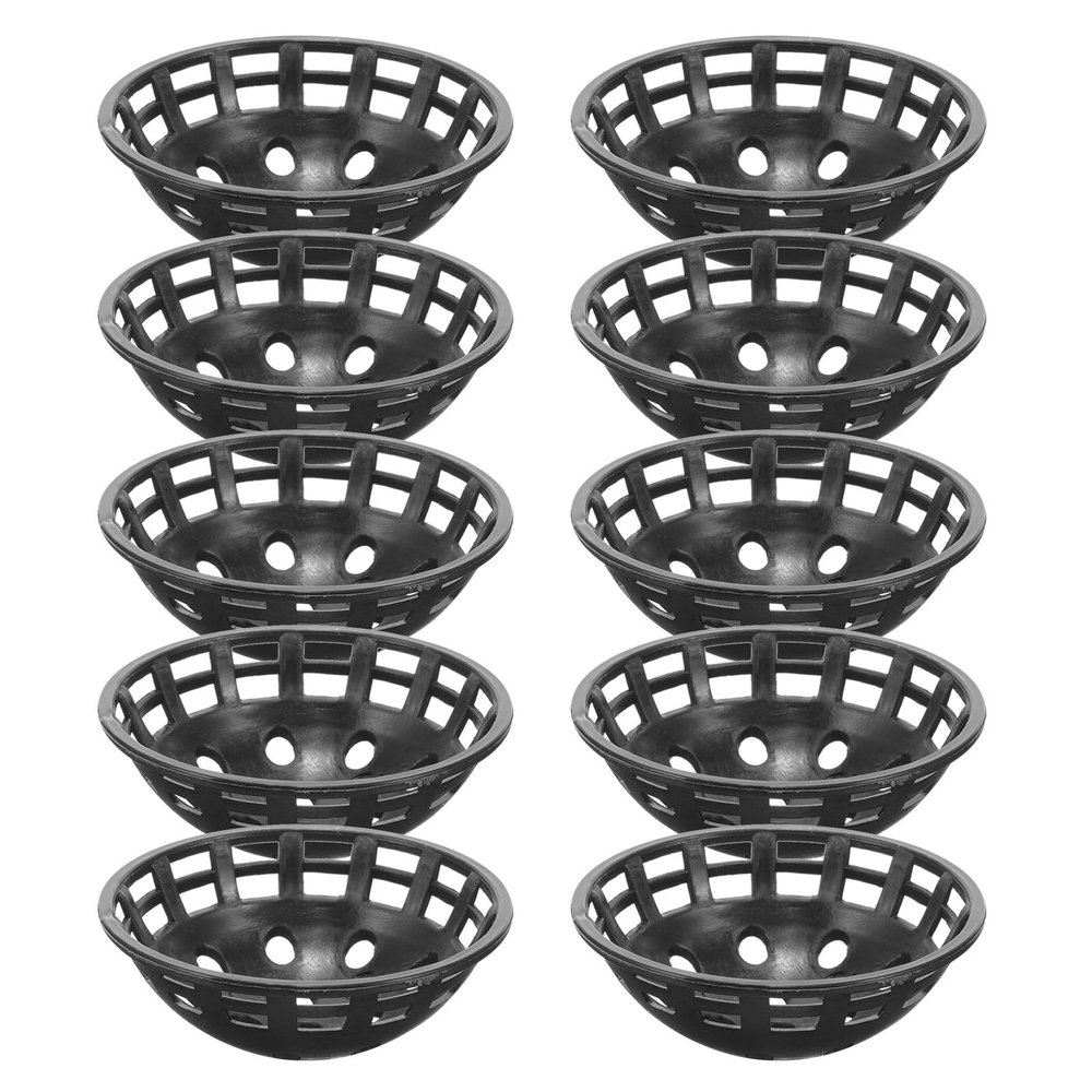GATHINESS 10-Pack Plastic Bowl-Shaped Plant Mesh Mats for Flowerpots