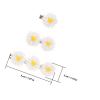 9-Pack White Daisy Hair Clips for Women and Girls view 2