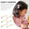 9-Pack White Daisy Hair Clips for Women and Girls view 3