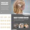 9-Pack White Daisy Hair Clips for Women and Girls view 4