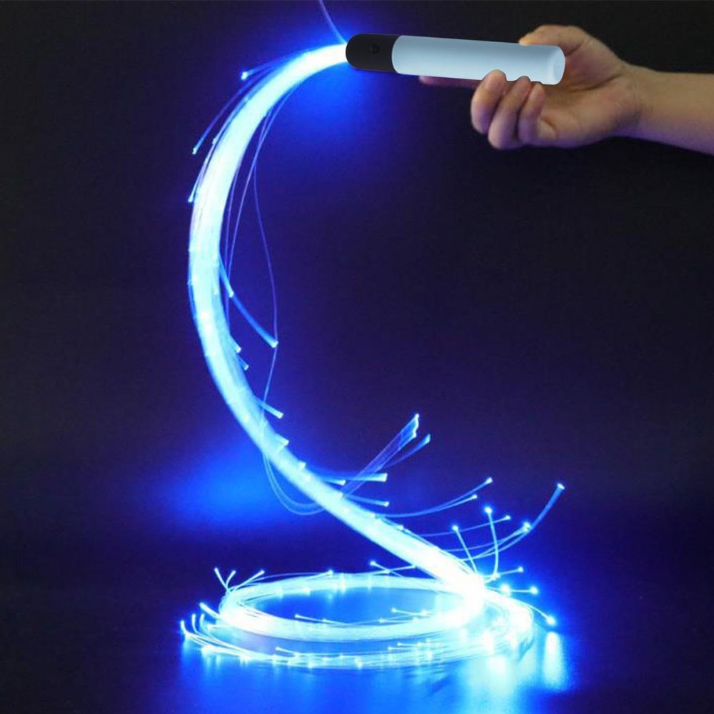 7-Color LED Light-Up Rotating Whip with 4 Modes