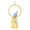 QUARKZMAN Bird Rope Perch Swing 34.8 cm (Yellow) view 1